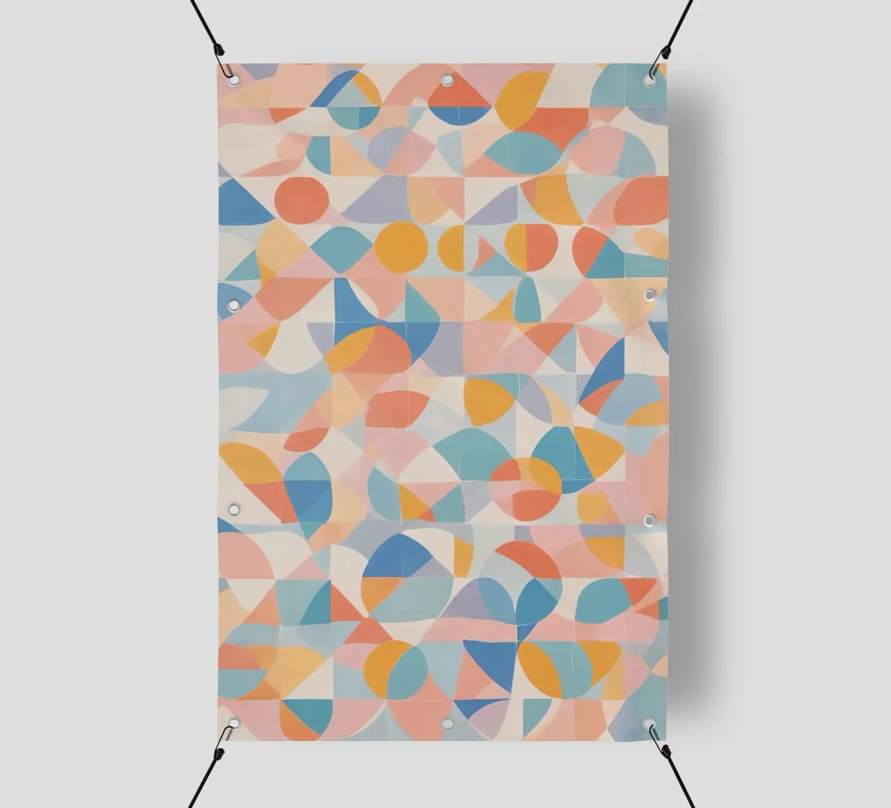 Calming Abstract Geometric Shapes Patterns pvc cover by DesignDoodle