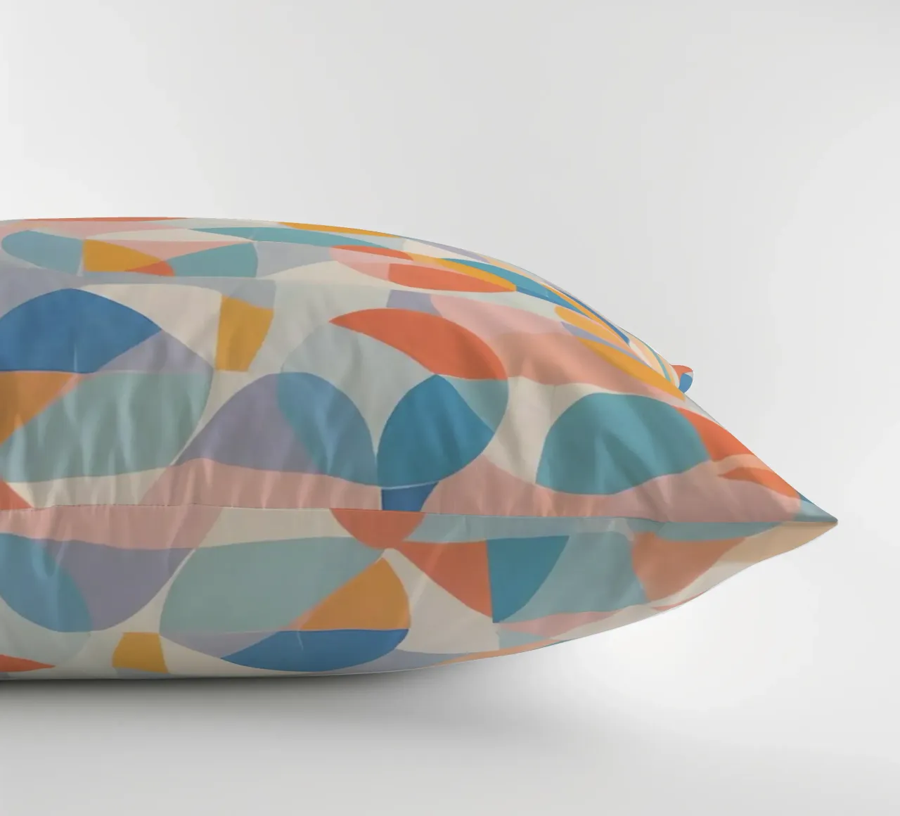 Calming Abstract Geometric Shapes Patterns decorative cushion by DesignDoodle