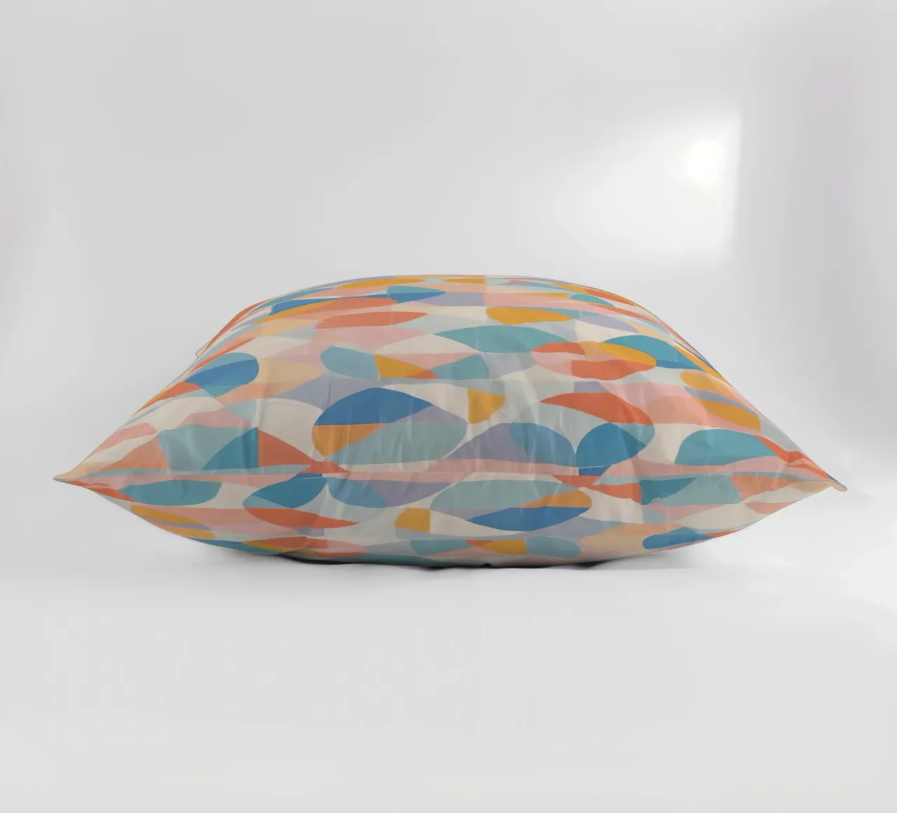 Calming Abstract Geometric Shapes Patterns decorative cushion by DesignDoodle