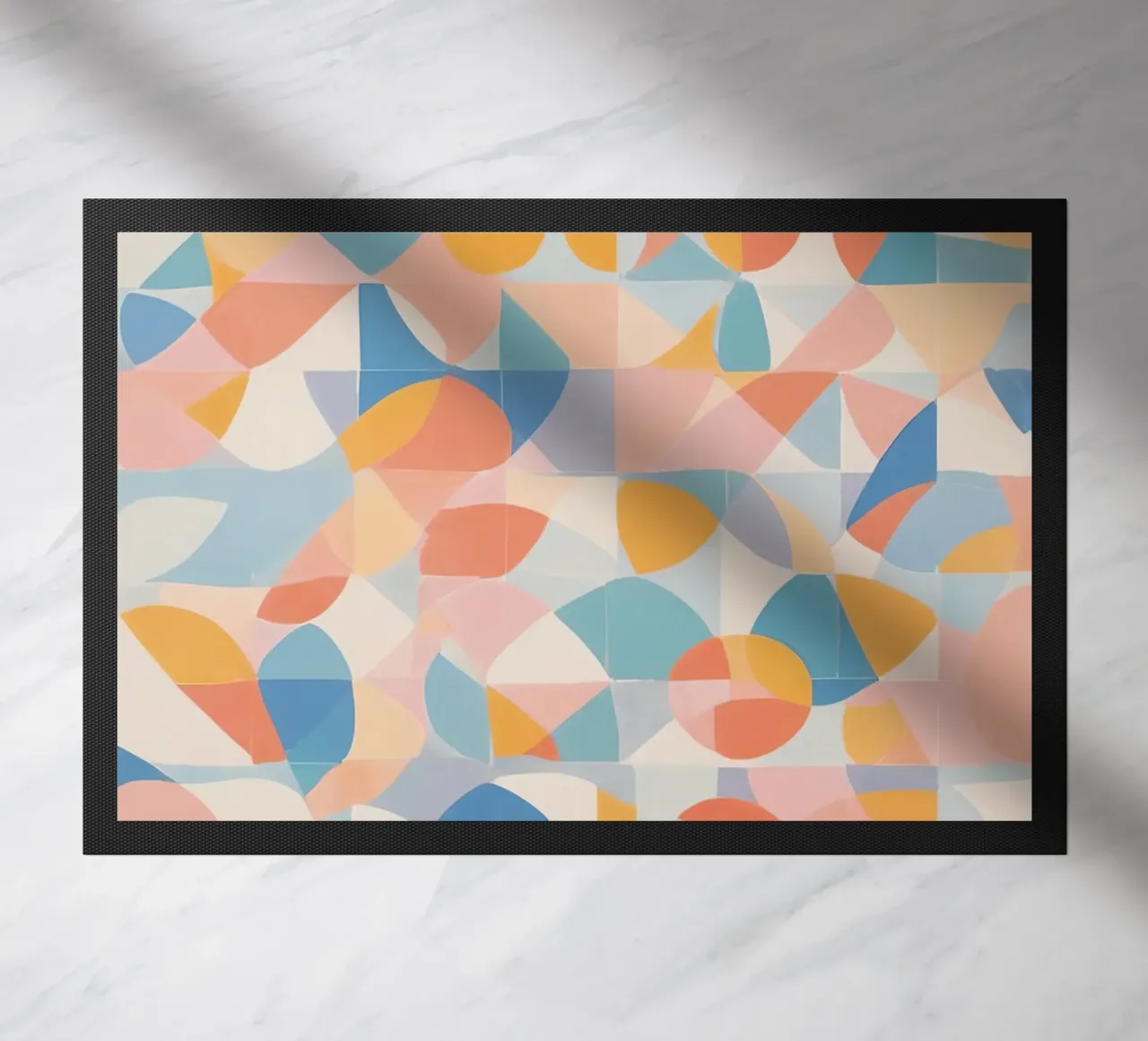 Forme geometriche astratte tranquillizzanti zerbino da DesignDoodle