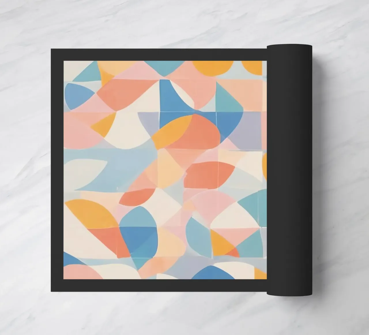 Forme geometriche astratte tranquillizzanti zerbino da DesignDoodle