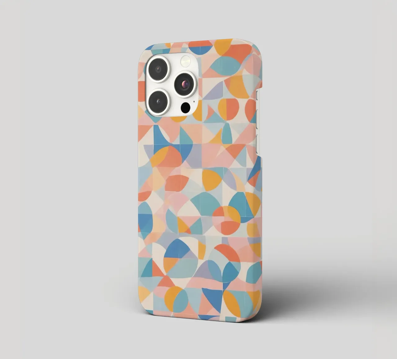 Calming Abstract Geometric Shapes Patterns iphone case by DesignDoodle