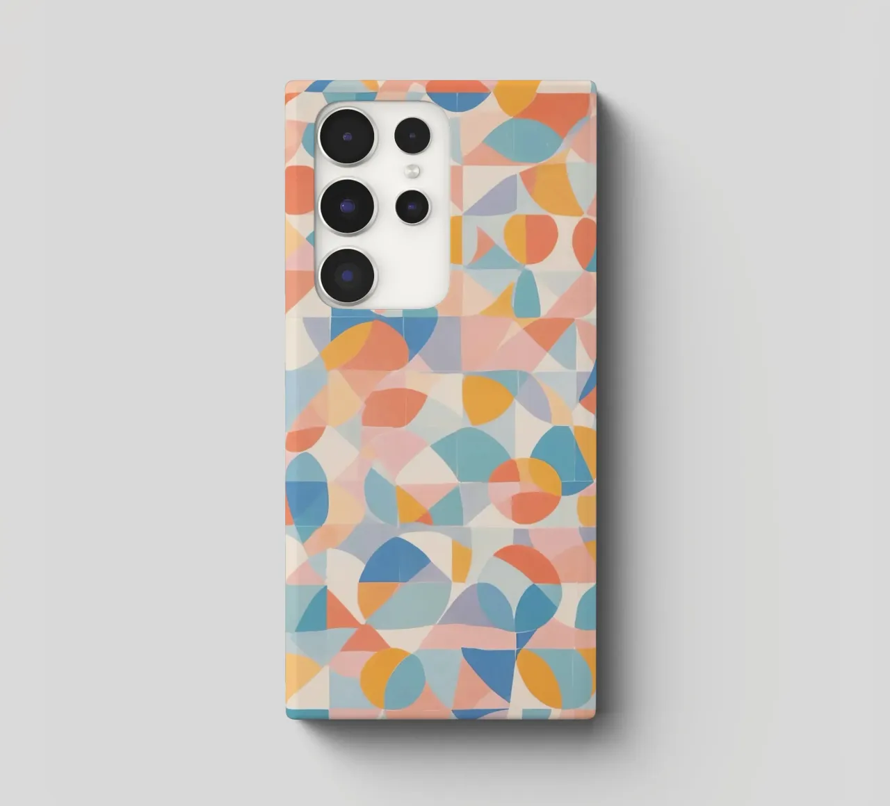 Calming Abstract Geometric Shapes Patterns samsung phone case by DesignDoodle