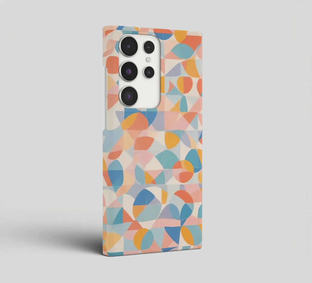 Calming Abstract Geometric Shapes Patterns samsung phone case by DesignDoodle