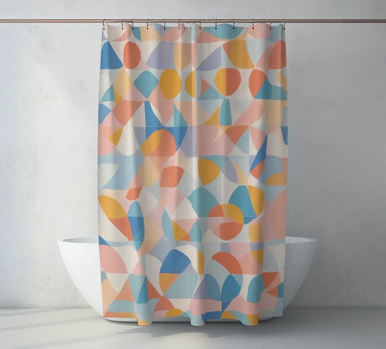Forme geometriche astratte tranquillizzanti tenda da doccia da DesignDoodle