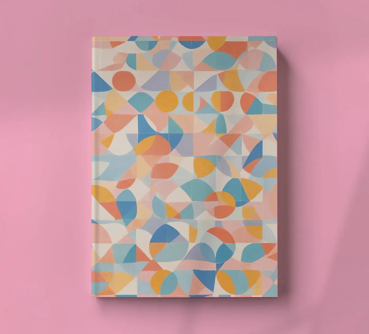 Calming Abstract Geometric Shapes Patterns notebook by DesignDoodle