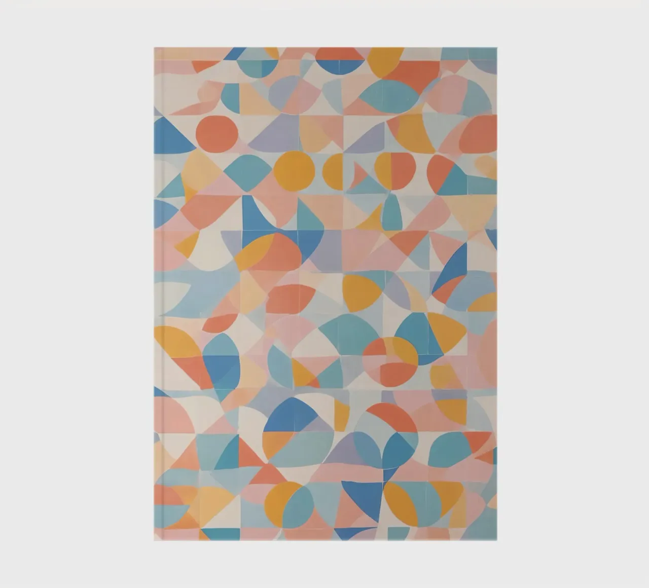 Calming Abstract Geometric Shapes Patterns notebook by DesignDoodle