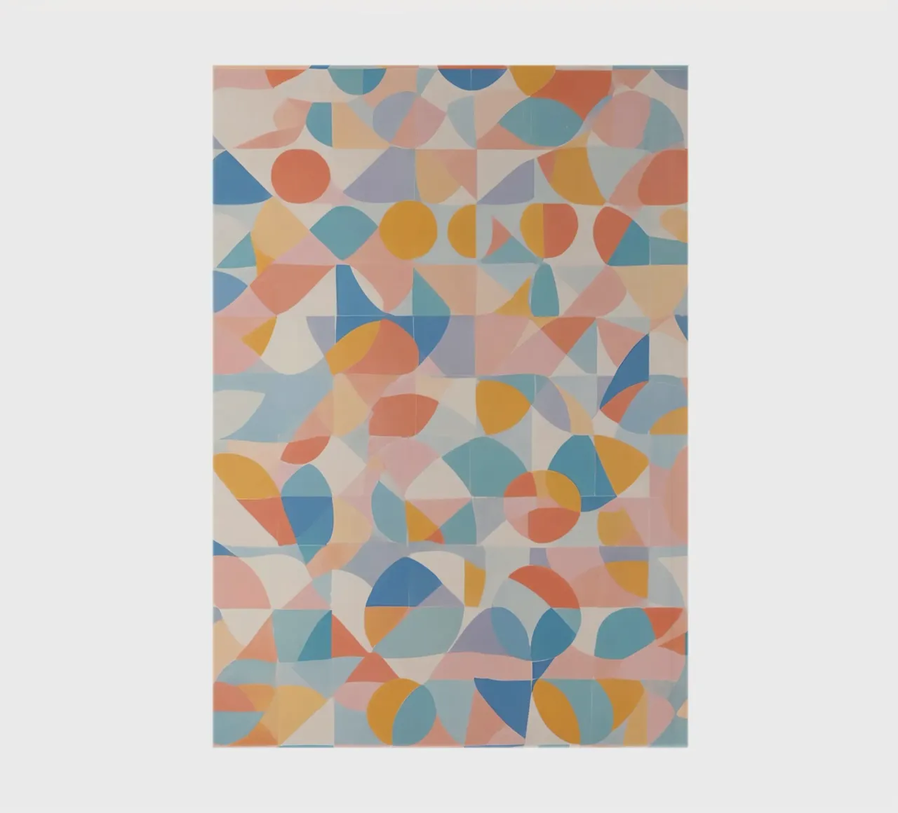 Calming Abstract Geometric Shapes Patterns notebook by DesignDoodle