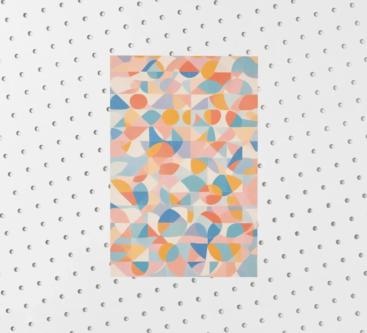 Calming Abstract Geometric Shapes Patterns sticker by DesignDoodle