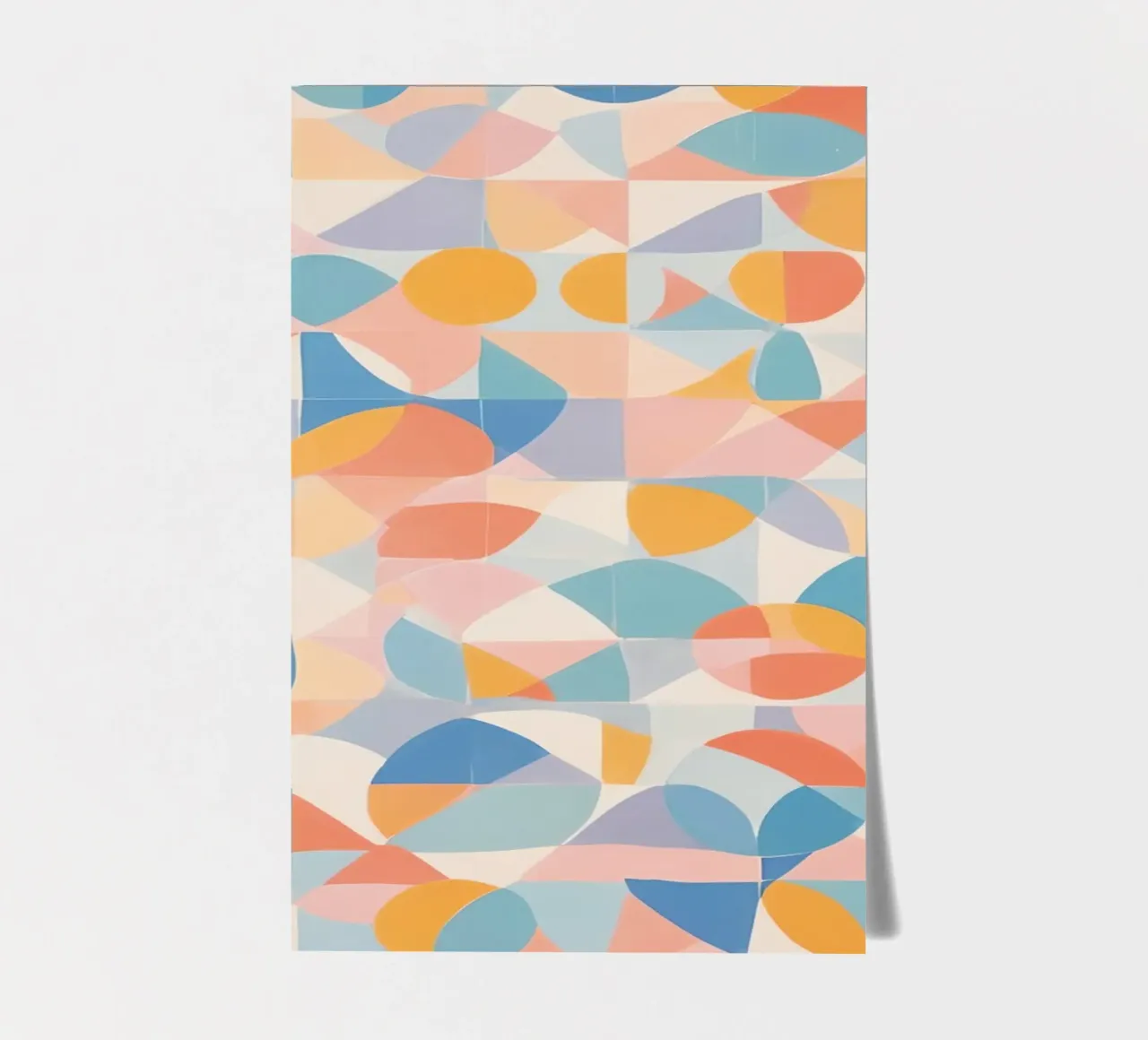 Calming Abstract Geometric Shapes Patterns sticker sheet by DesignDoodle