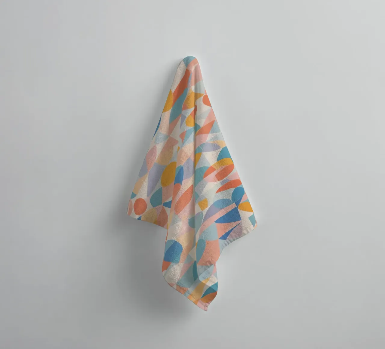 Calming Abstract Geometric Shapes Patterns towel by DesignDoodle