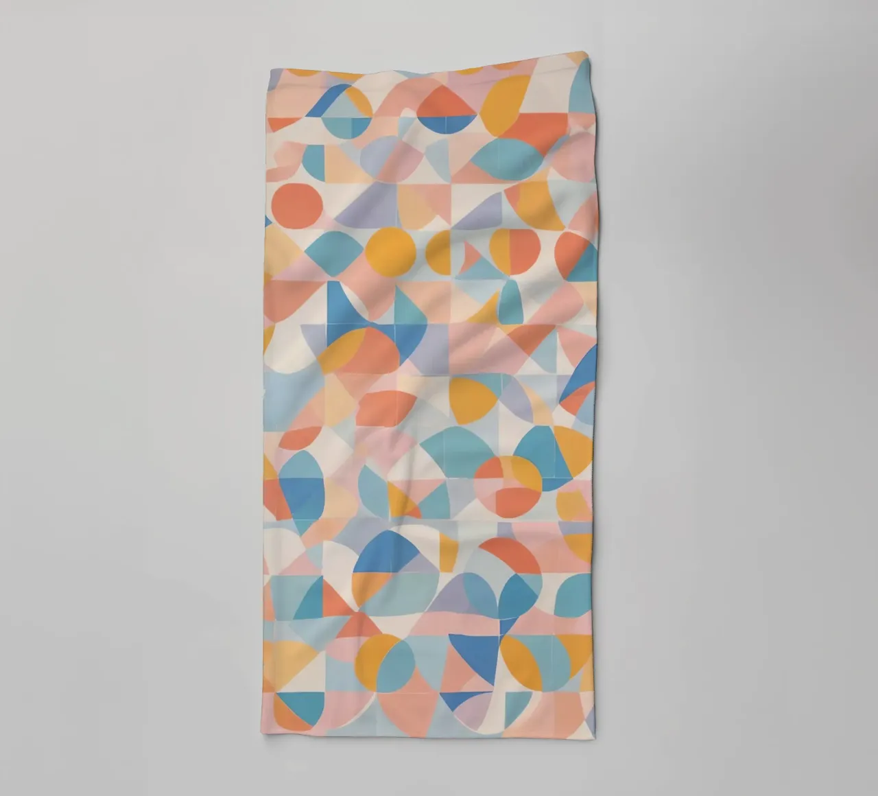 Calming Abstract Geometric Shapes Patterns towel by DesignDoodle