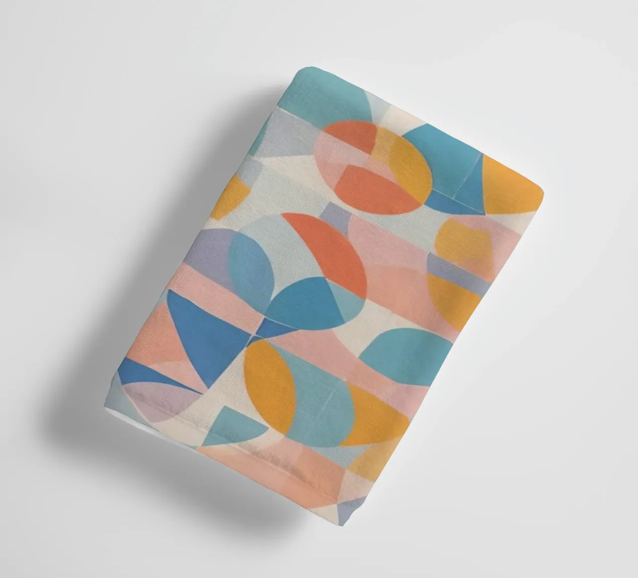 Calming Abstract Geometric Shapes Patterns towel by DesignDoodle