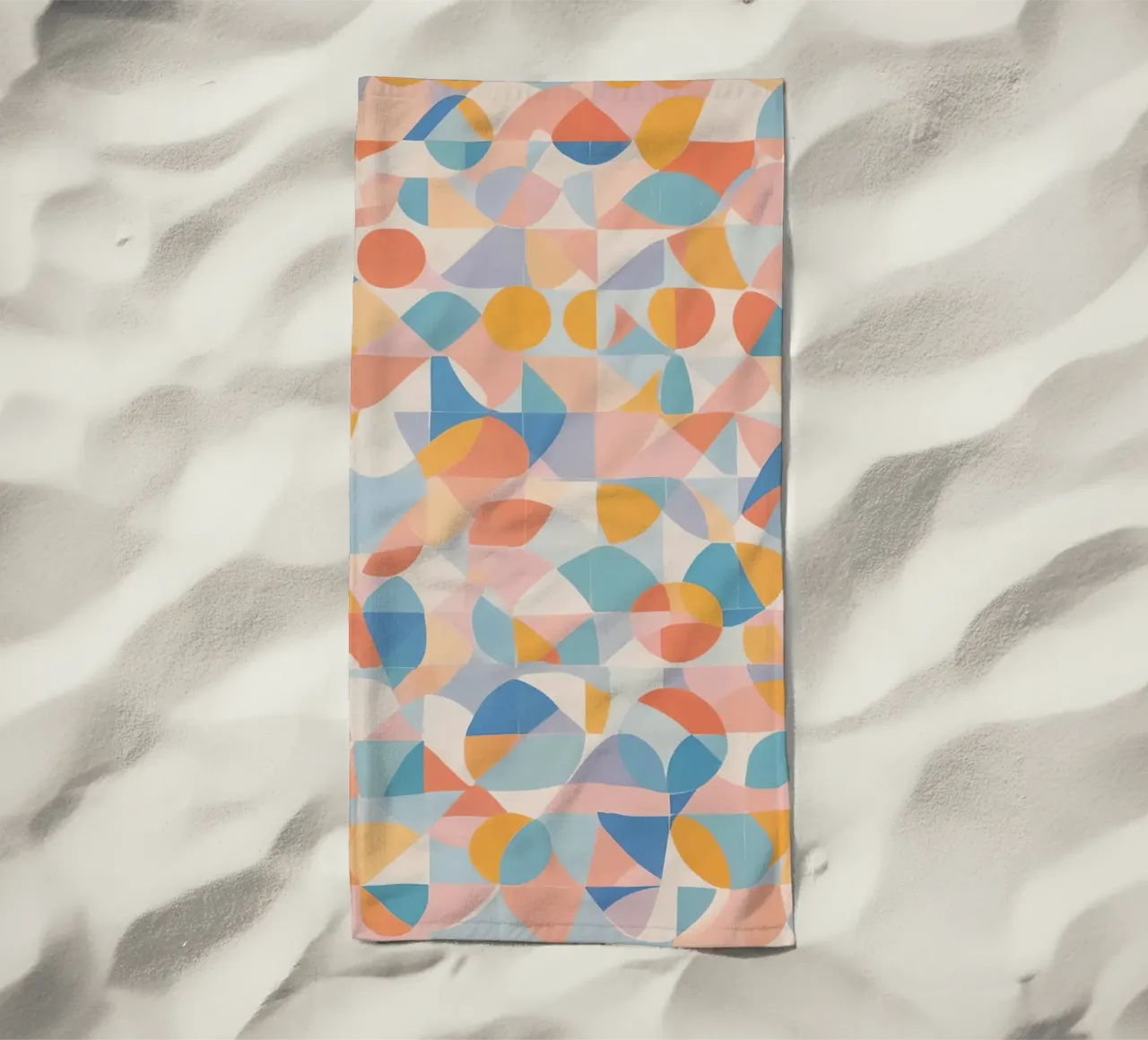 Forme geometriche astratte tranquillizzanti telo mare da DesignDoodle