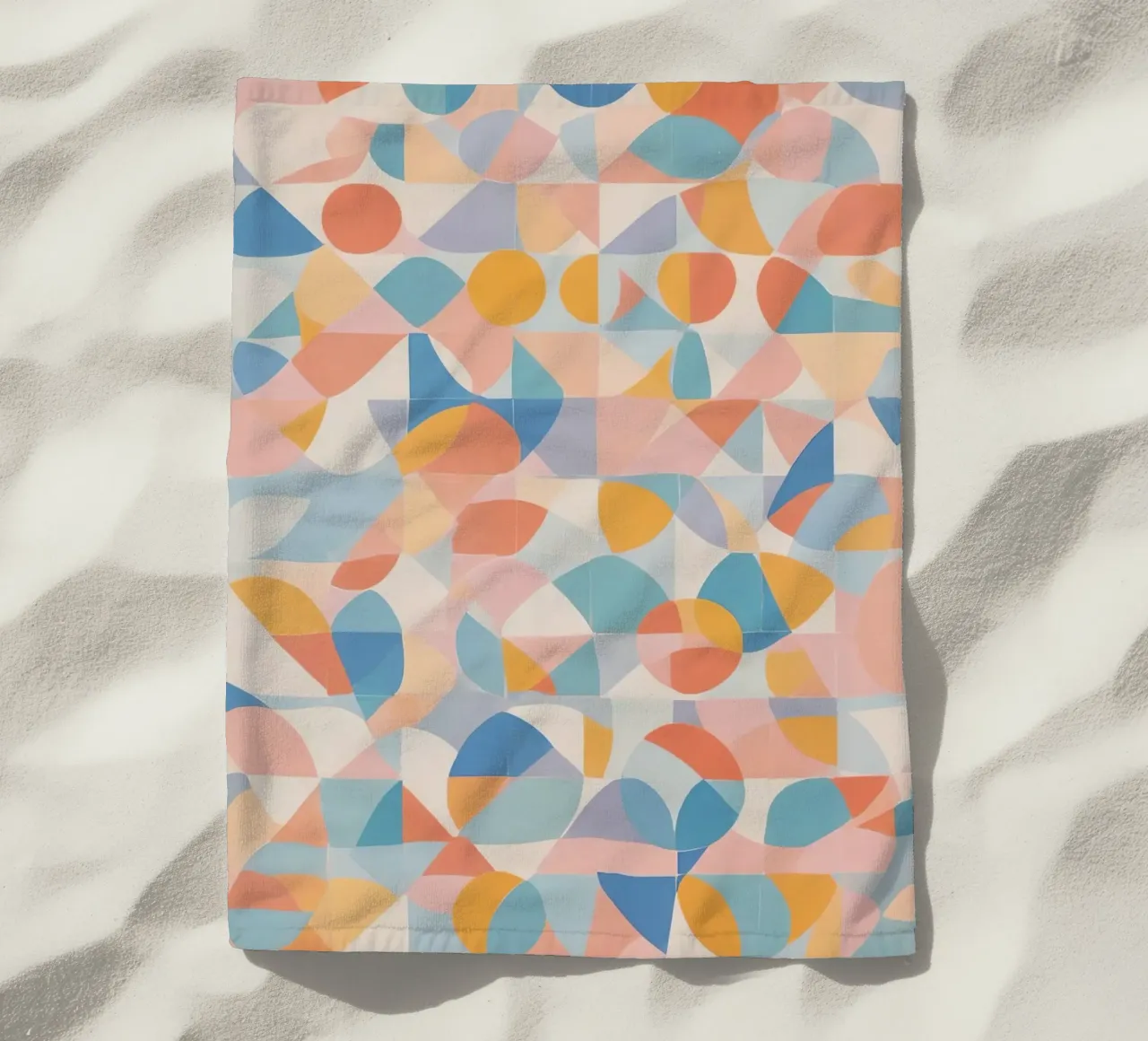Forme geometriche astratte tranquillizzanti telo mare da DesignDoodle