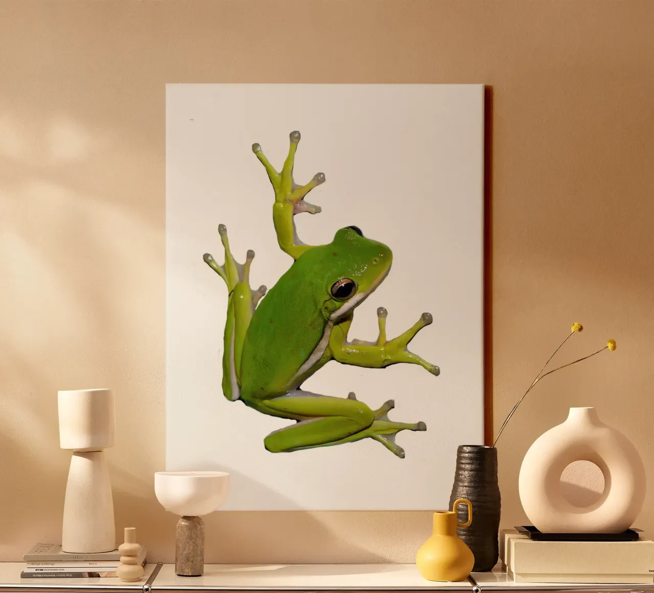 Frog canvas by Brook Soul King