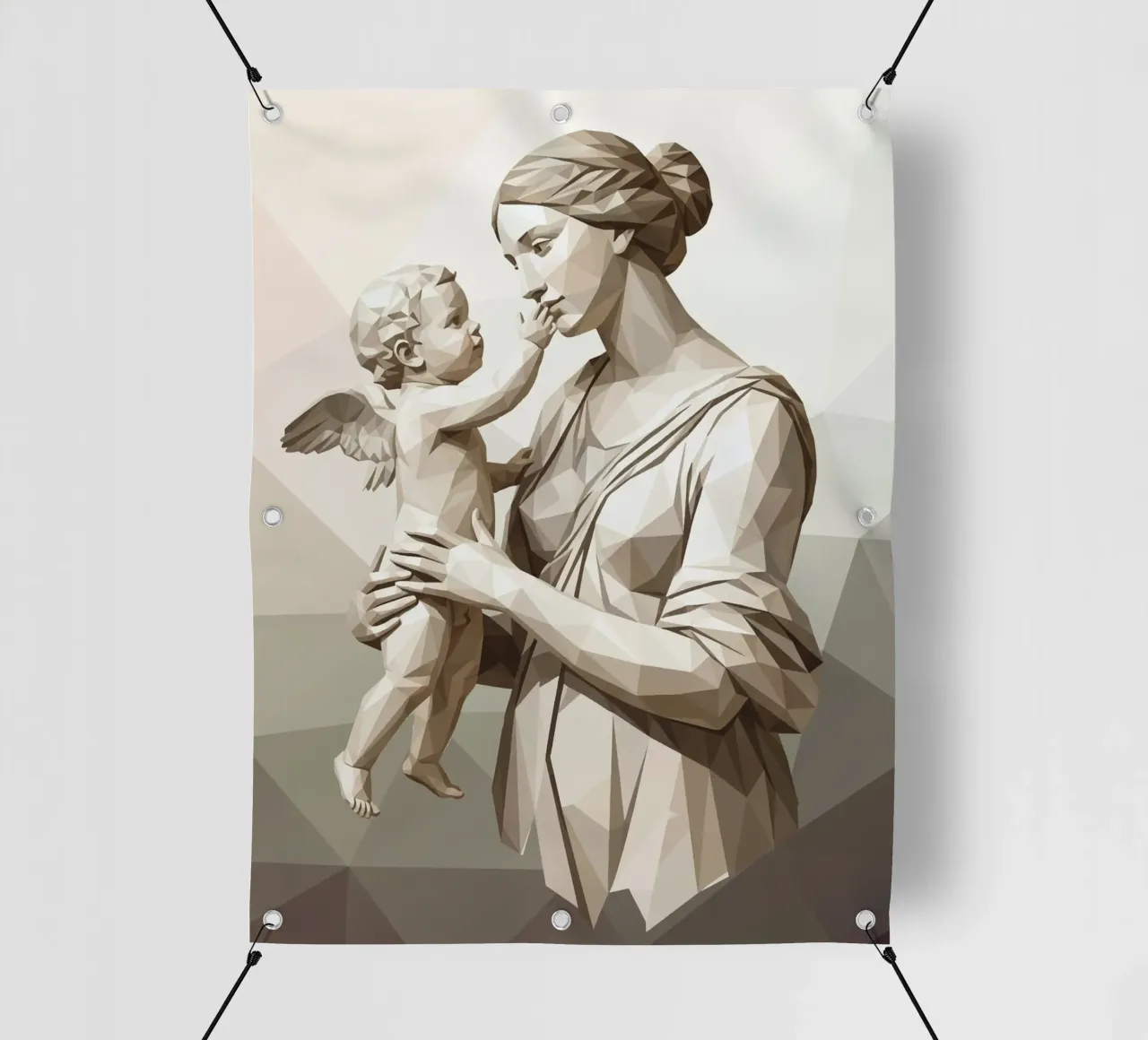 Venere e amore Low Poly telo in pvc da Low Profile