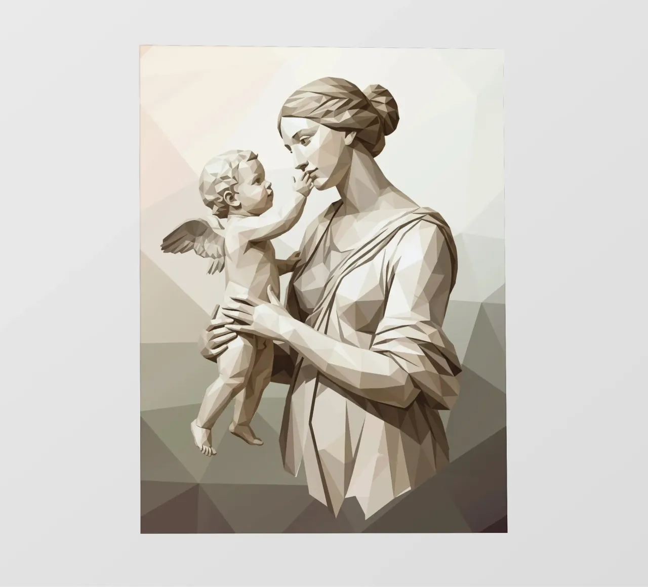 Venere e amore Low Poly telo in pvc da Low Profile