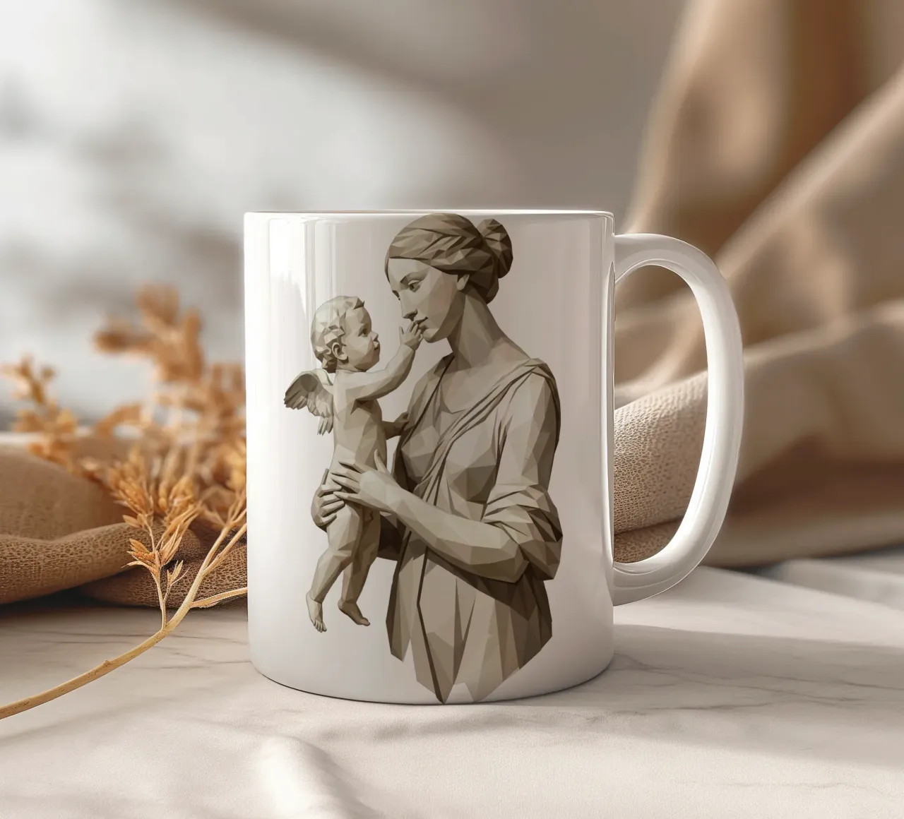 Venere e amore Low Poly tazza in ceramica da Low Profile