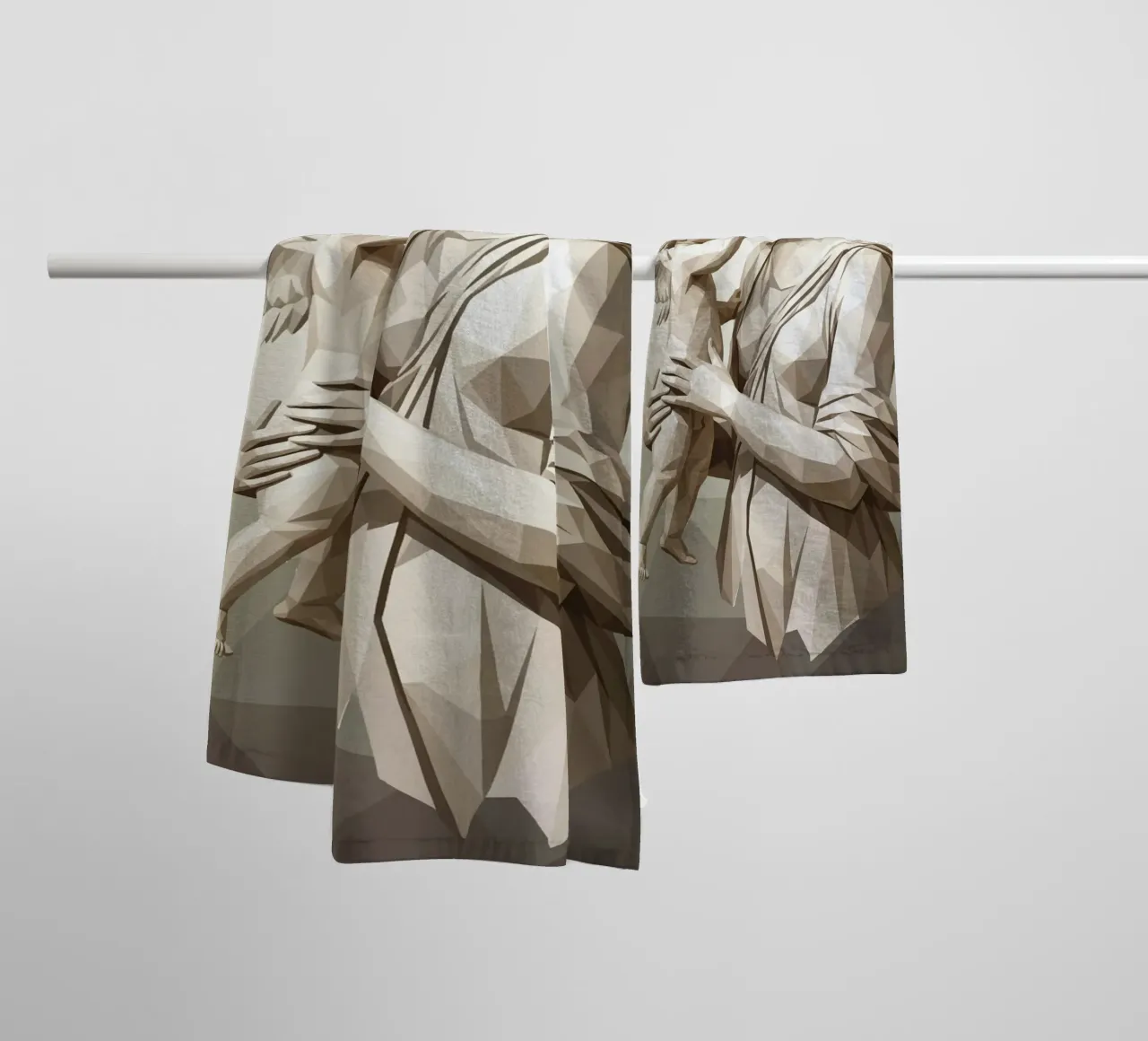 Venere e amore Low Poly asciugamano da bagno da Low Profile