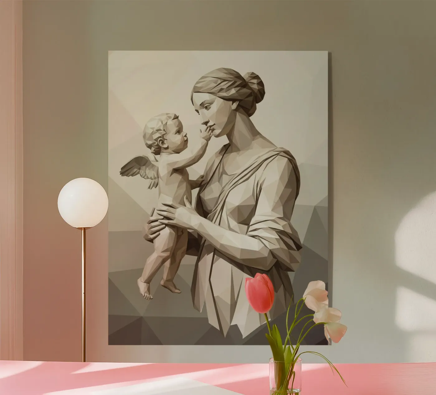 Venus en liefde laagpolig acryl van Low Profile