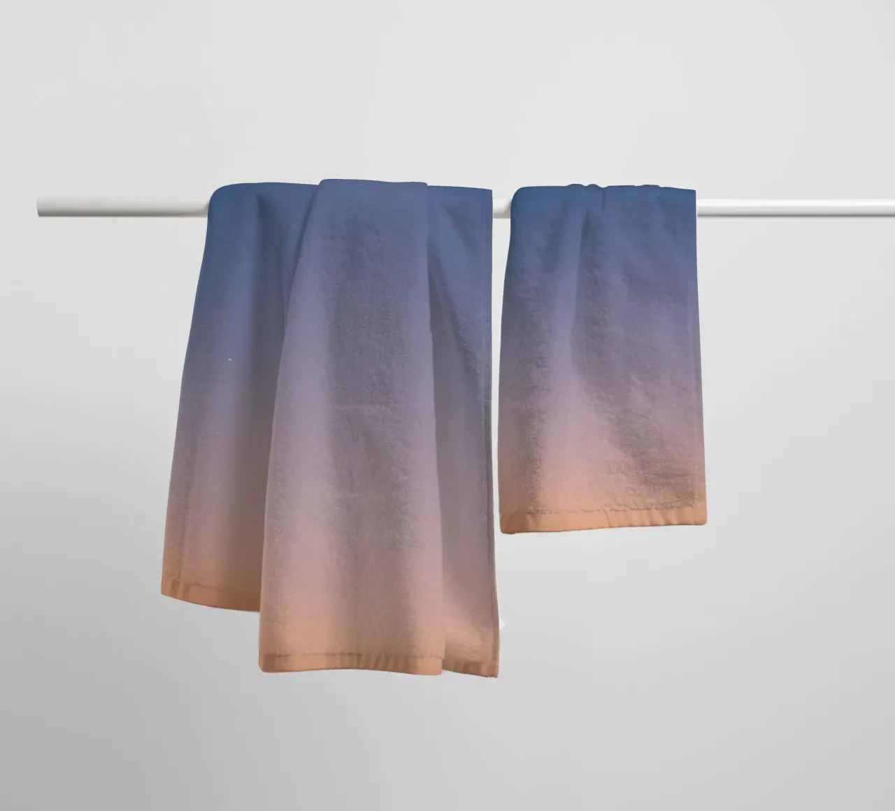 Rustgevend kleurverloop met sterren badhanddoek van DesignDoodle