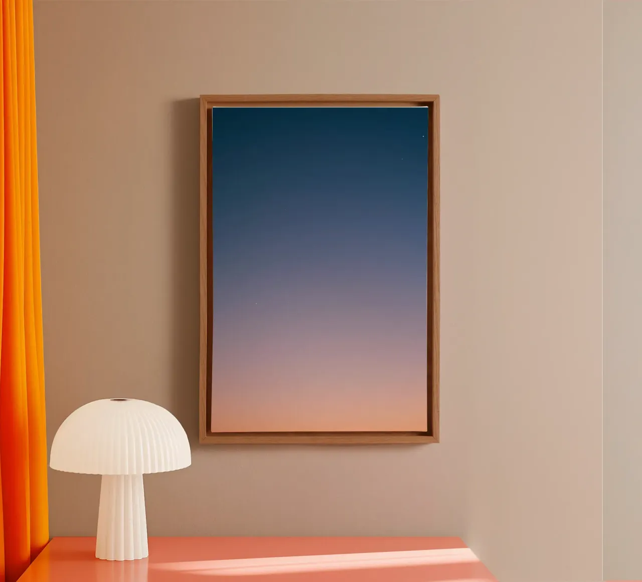 Calming Gradient Sky with Stars canvas by DesignDoodle