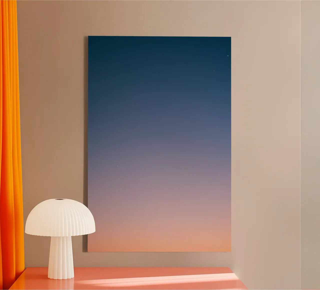 Calming Gradient Sky with Stars canvas by DesignDoodle