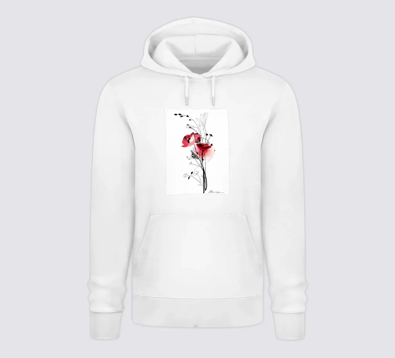 Mohn felpa con cappuccio da SaraRosenbaum