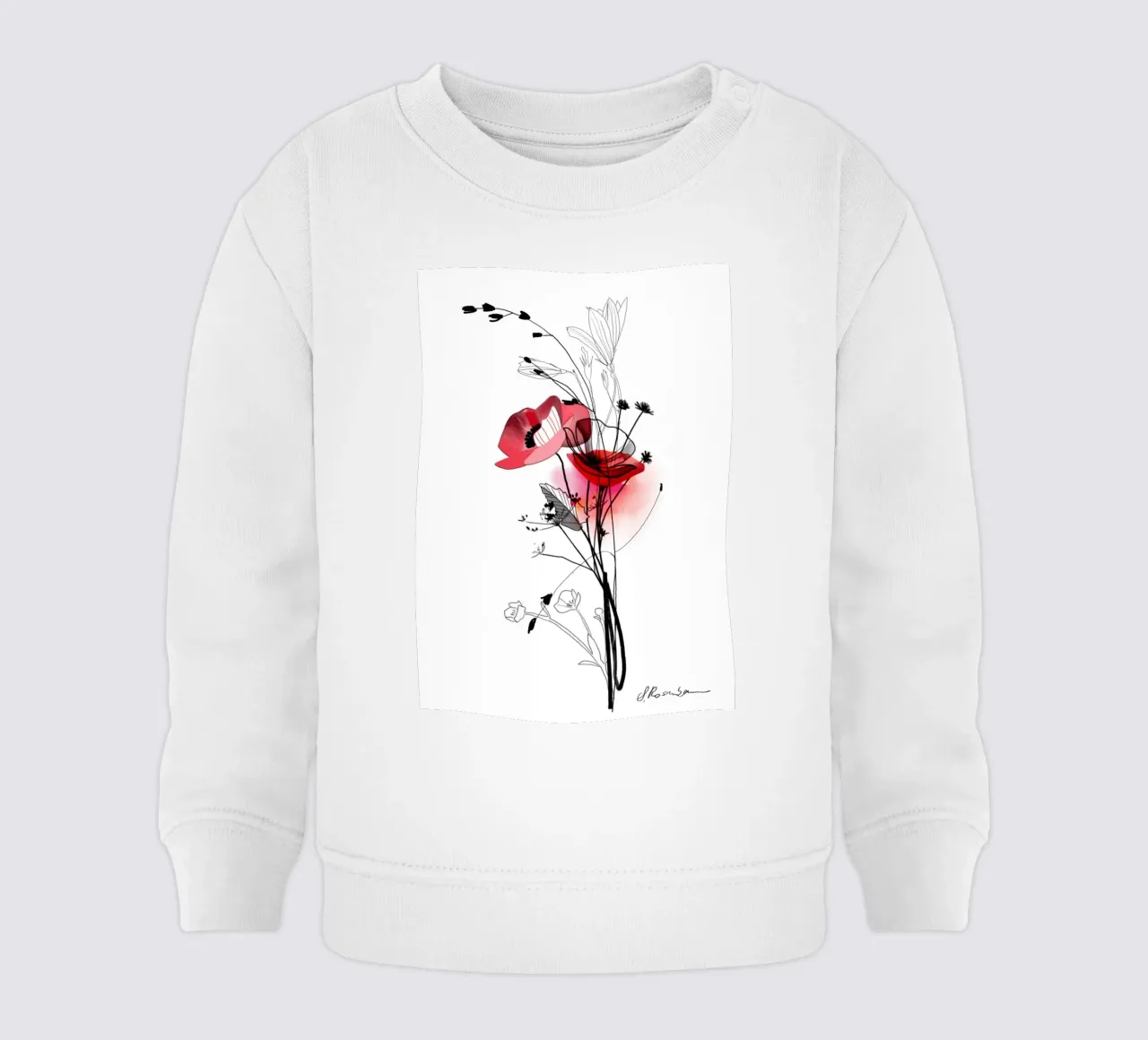 Mohn felpa neonato da SaraRosenbaum