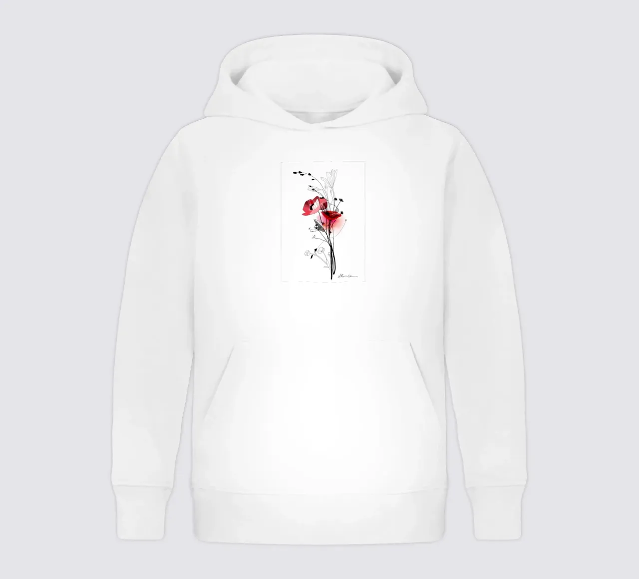 Mohn felpa bambino con cappuccio da SaraRosenbaum