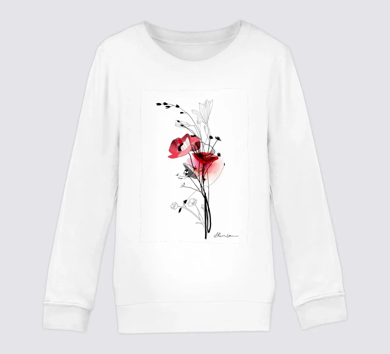 Mohn felpa bambino da SaraRosenbaum