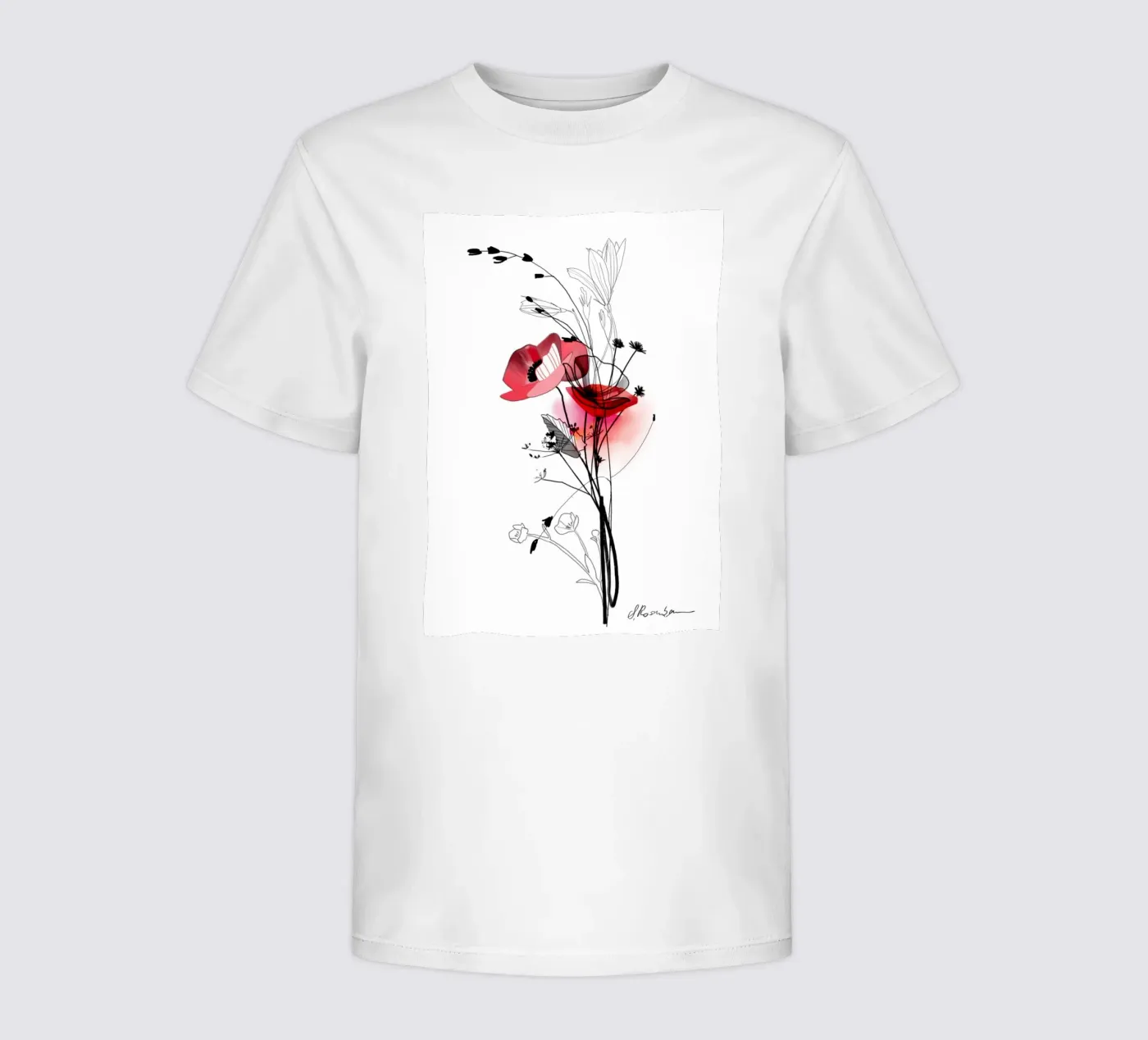 Mohn Kinder T-Shirt von SaraRosenbaum