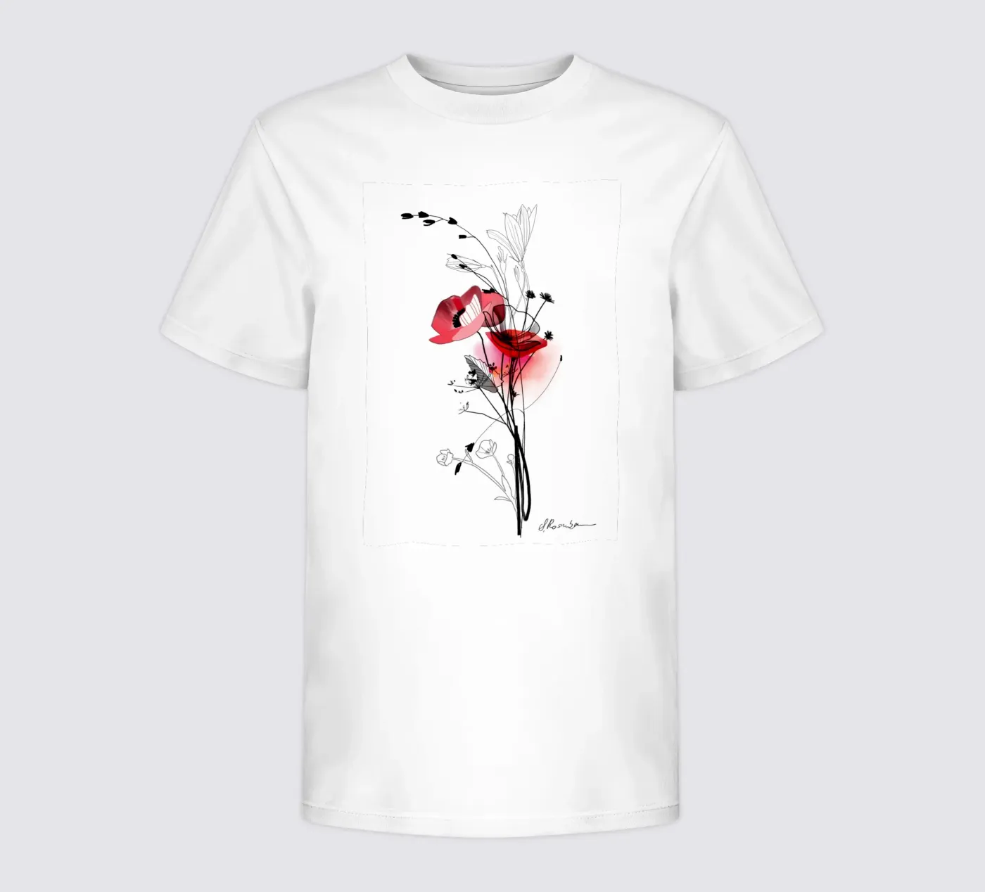 Mohn t-shirt bambini da SaraRosenbaum