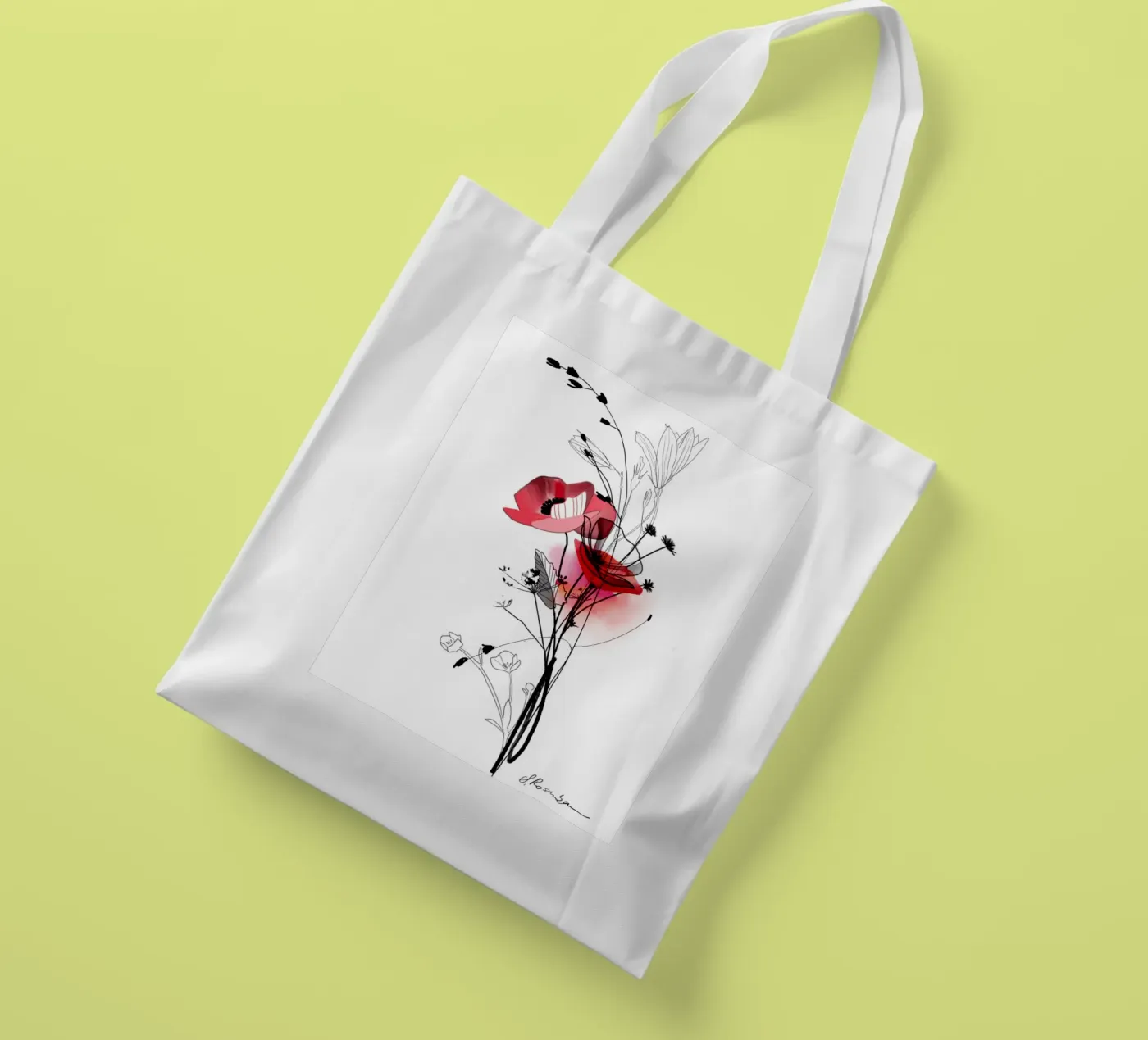 Mohn tote bag by SaraRosenbaum
