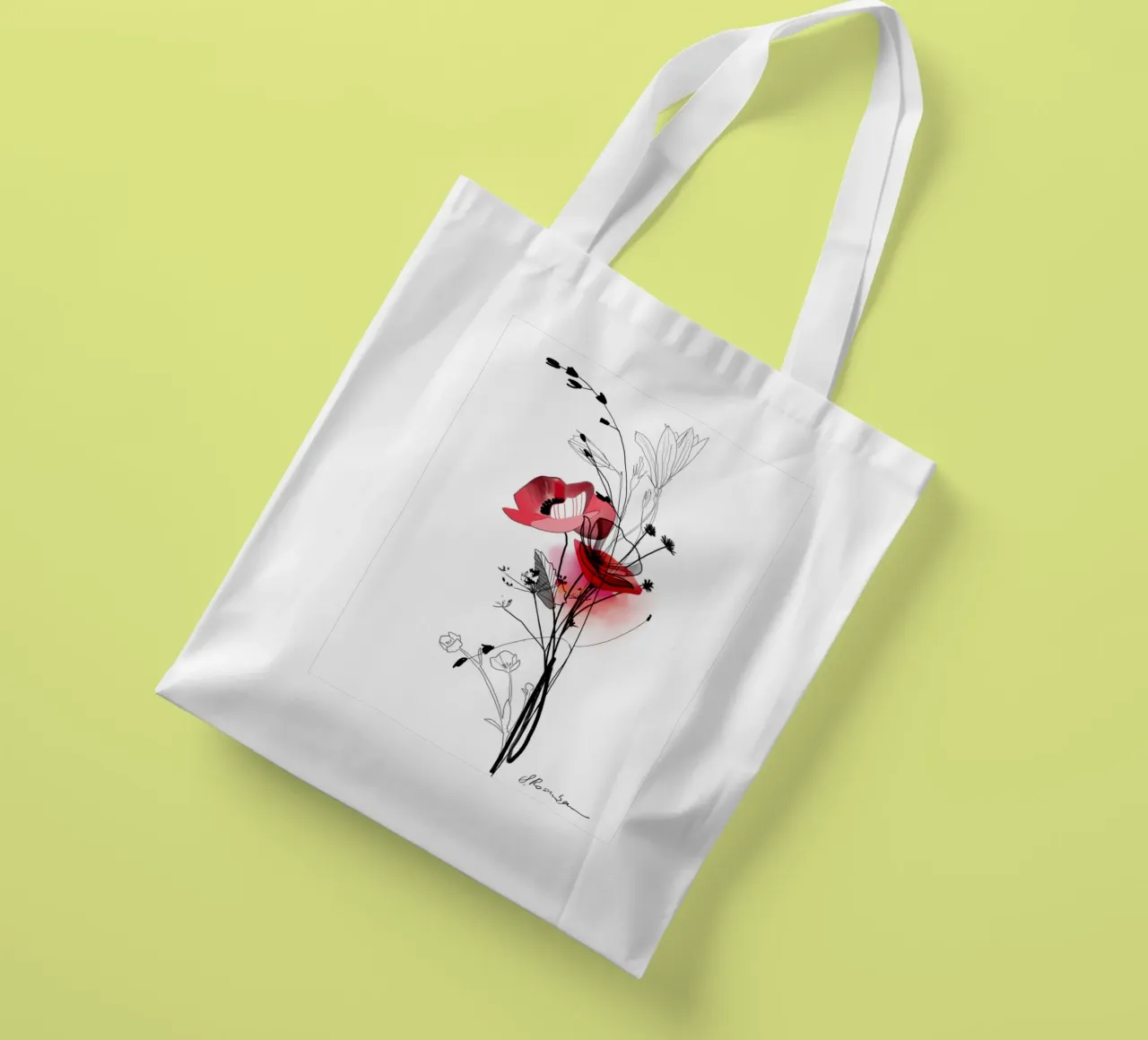 Mohn borsa in juta da SaraRosenbaum