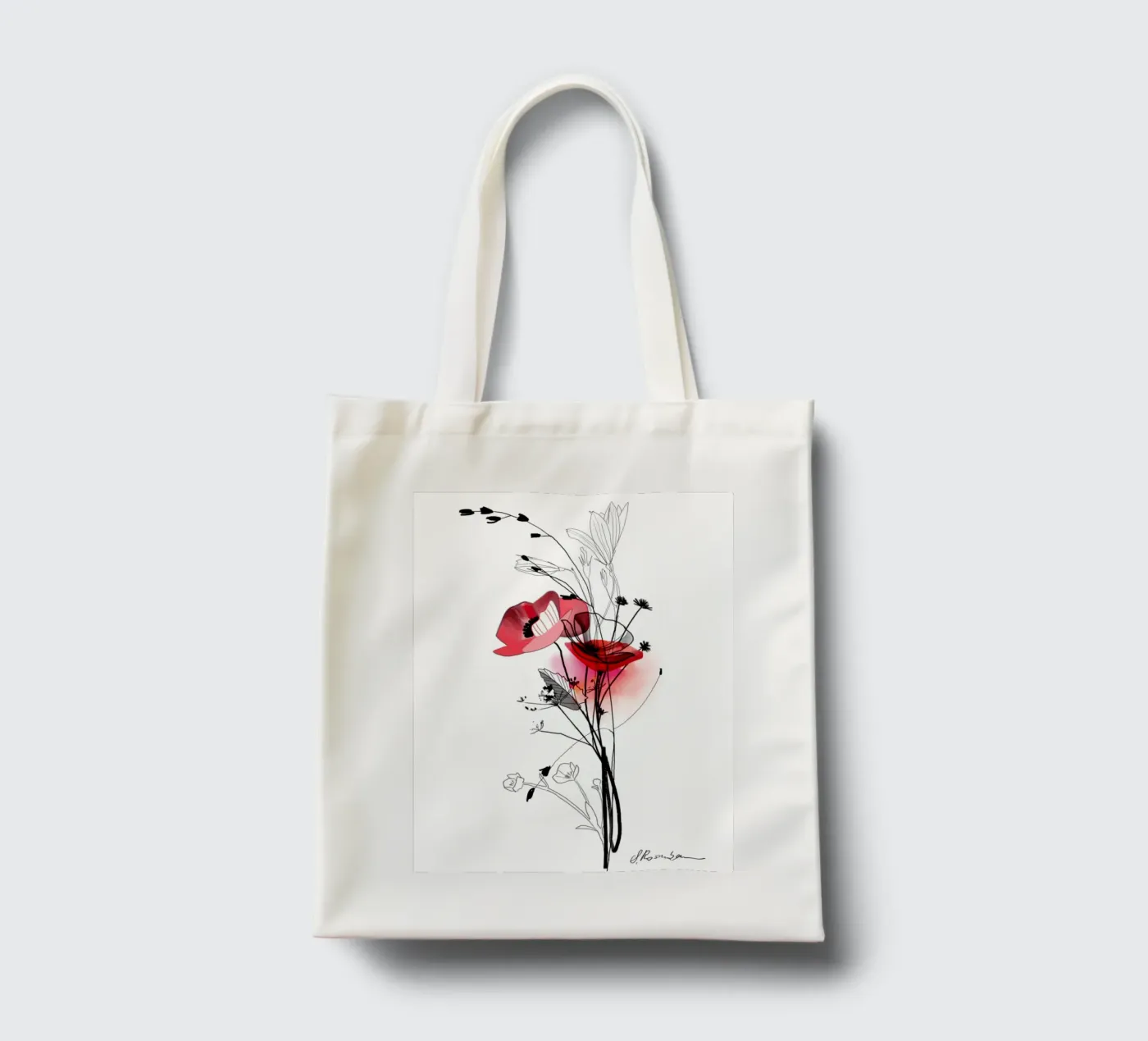 Mohn tote bag by SaraRosenbaum