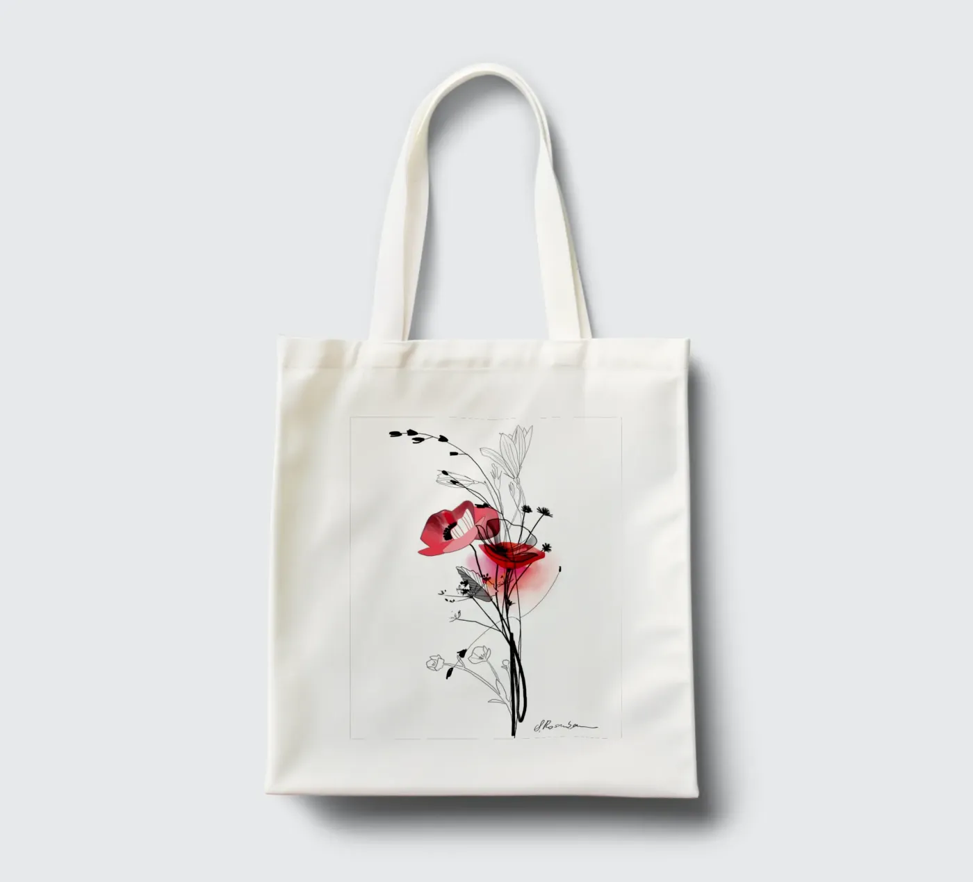 Mohn tote bag by SaraRosenbaum