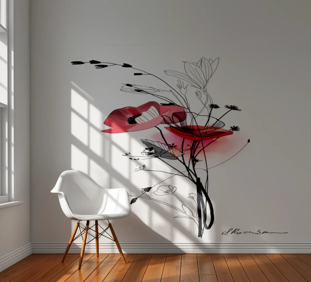 Mohn fotobehang van SaraRosenbaum