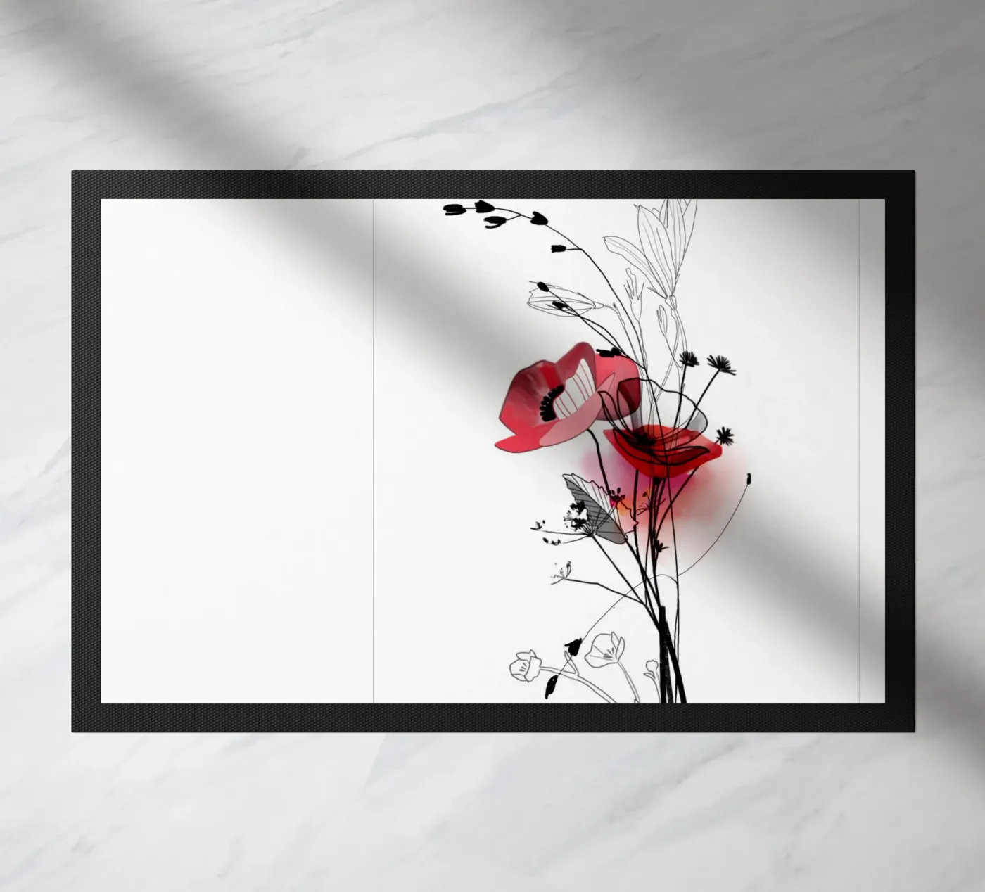 Mohn Fußmatte von SaraRosenbaum