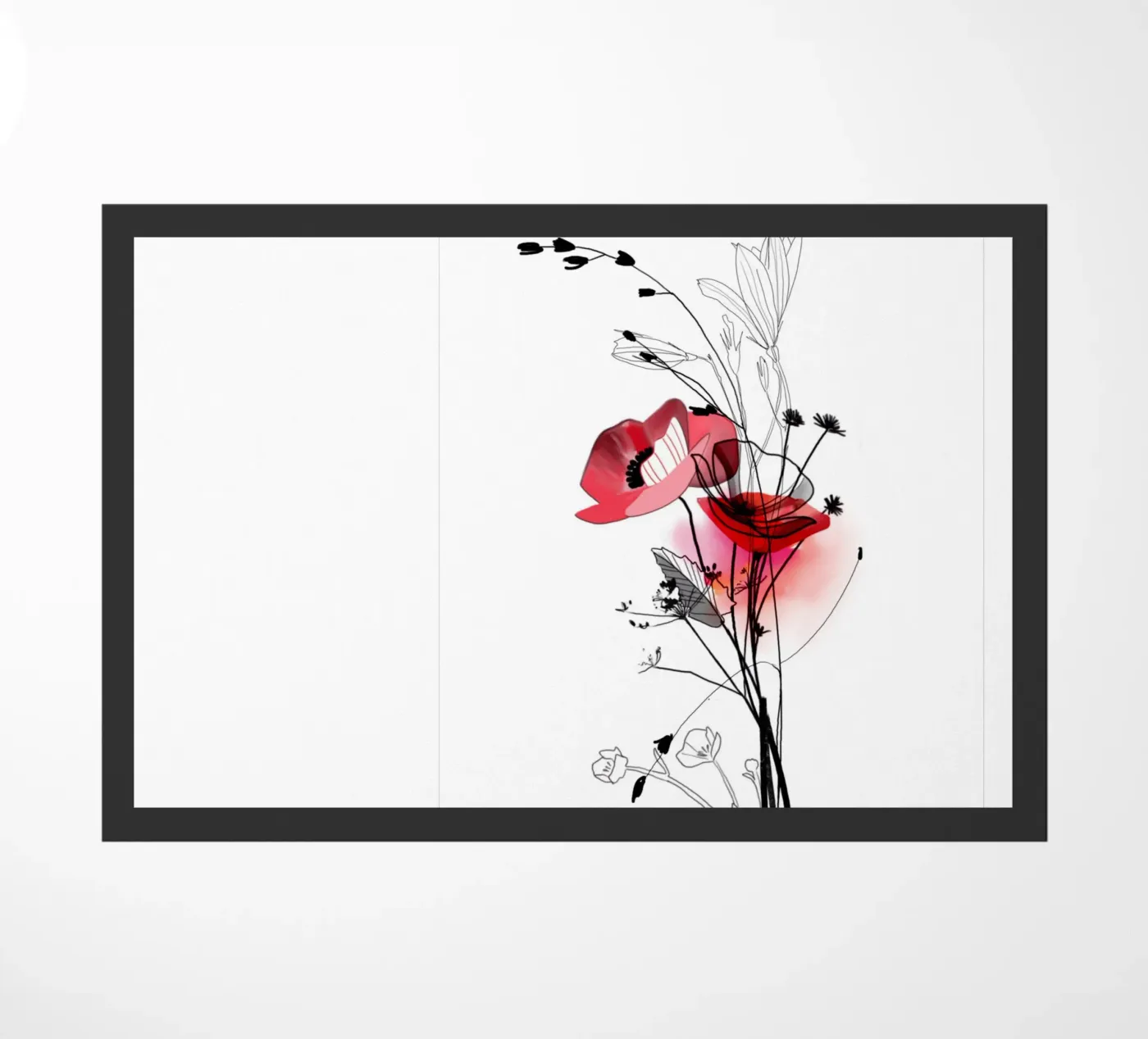 Mohn Fußmatte von SaraRosenbaum