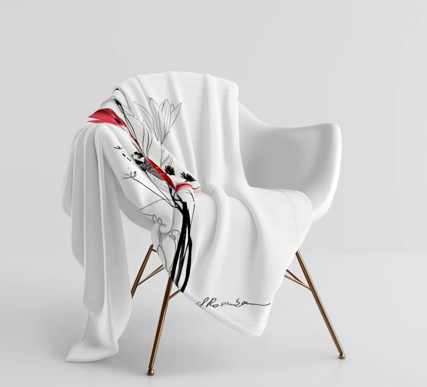 Mohn Fleecedecke von SaraRosenbaum