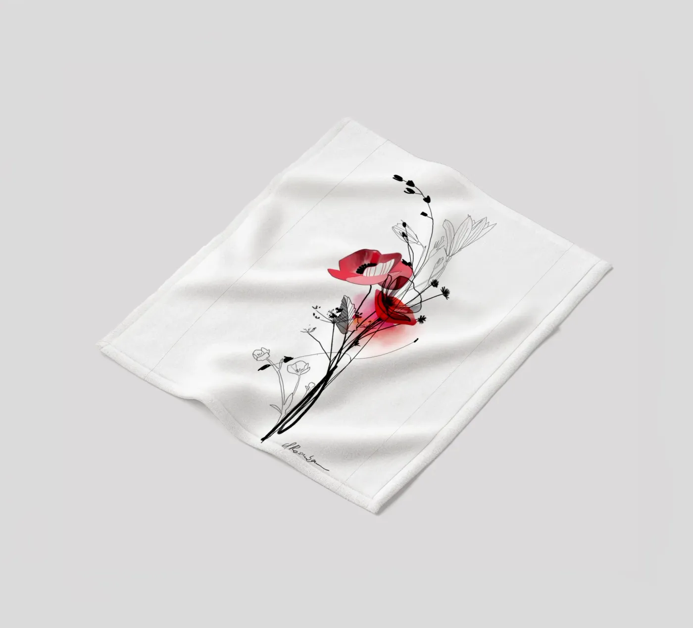 Mohn fleece blanket by SaraRosenbaum