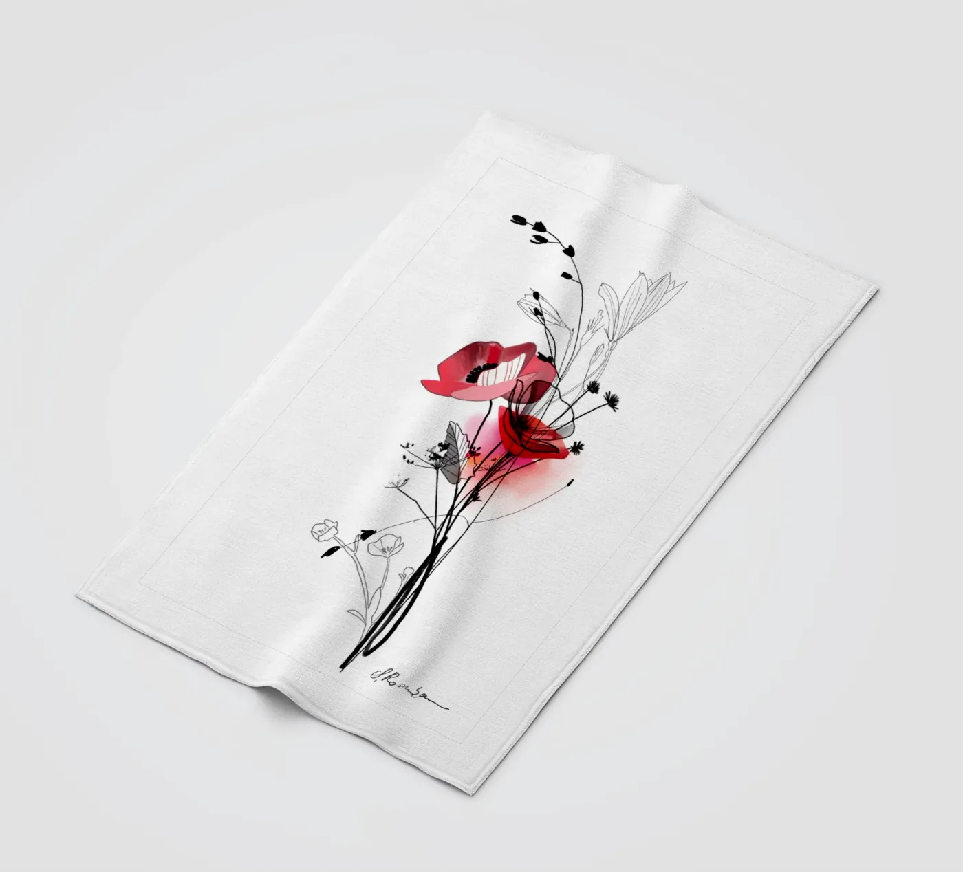 Mohn fleece blanket by SaraRosenbaum