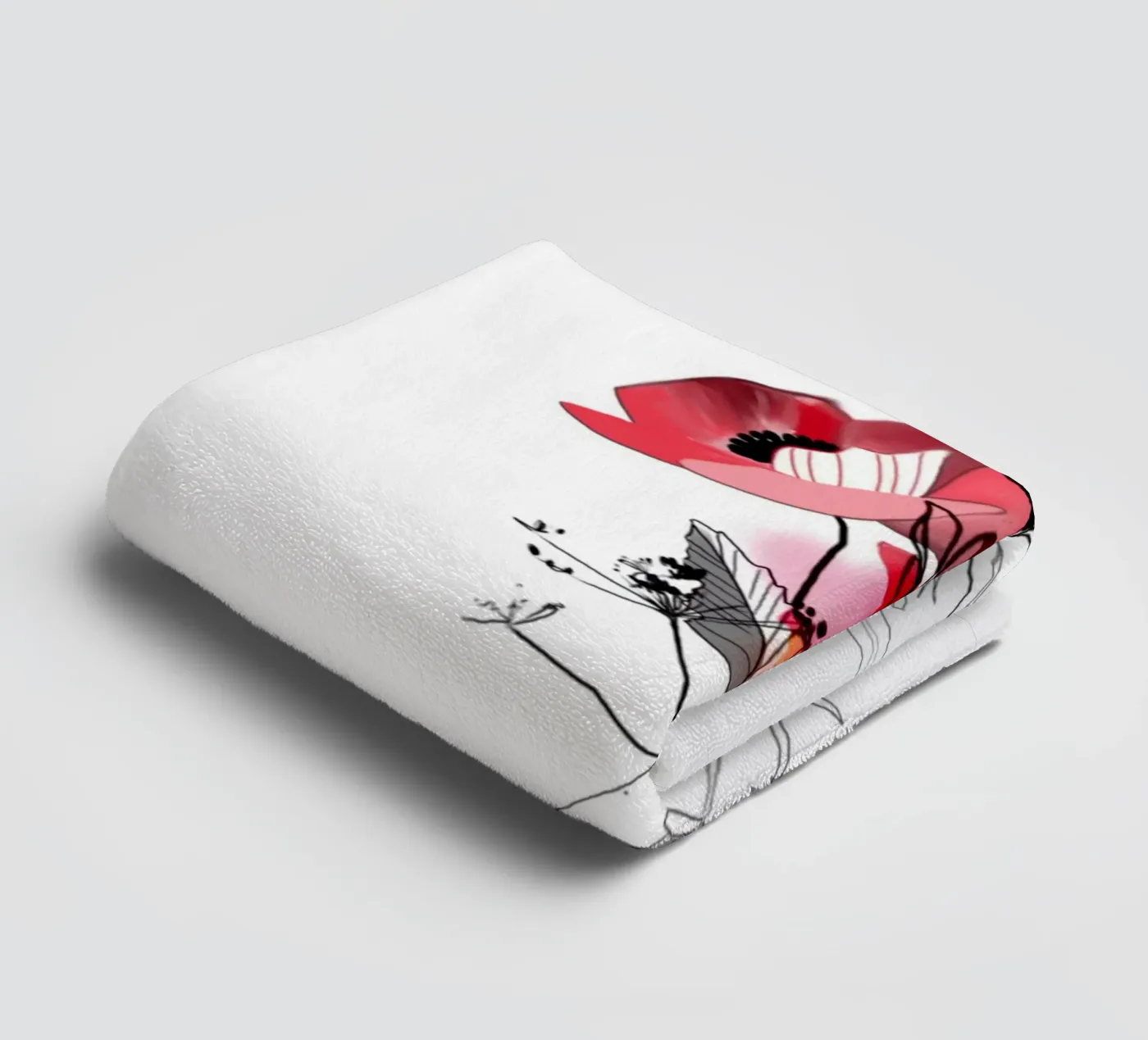 Mohn badhanddoek van SaraRosenbaum