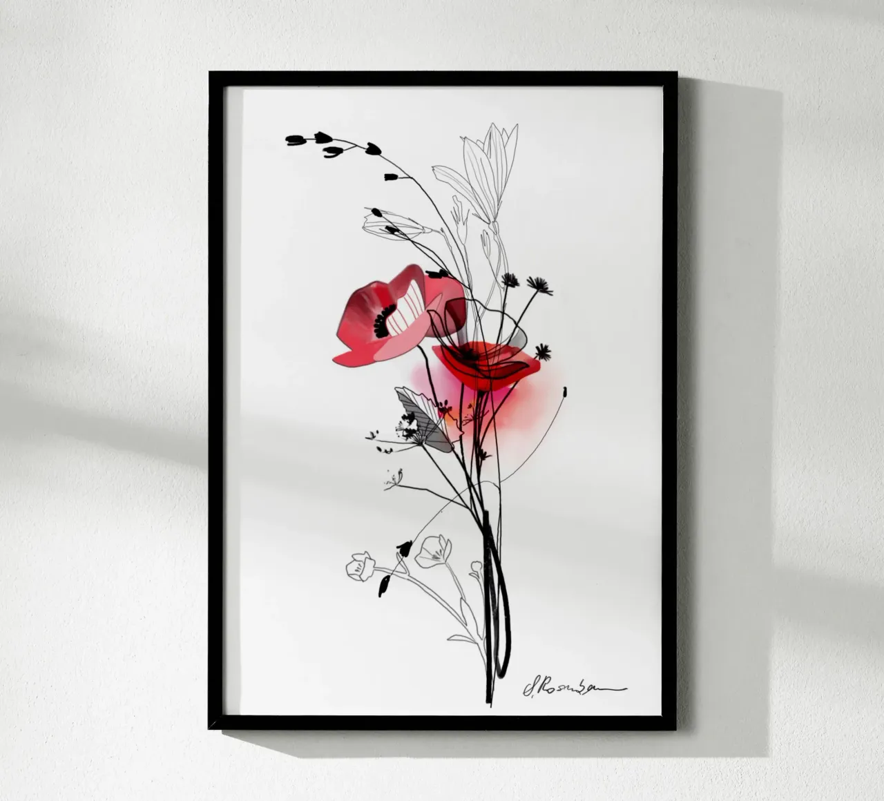 Mohn carta hahnemühle da SaraRosenbaum