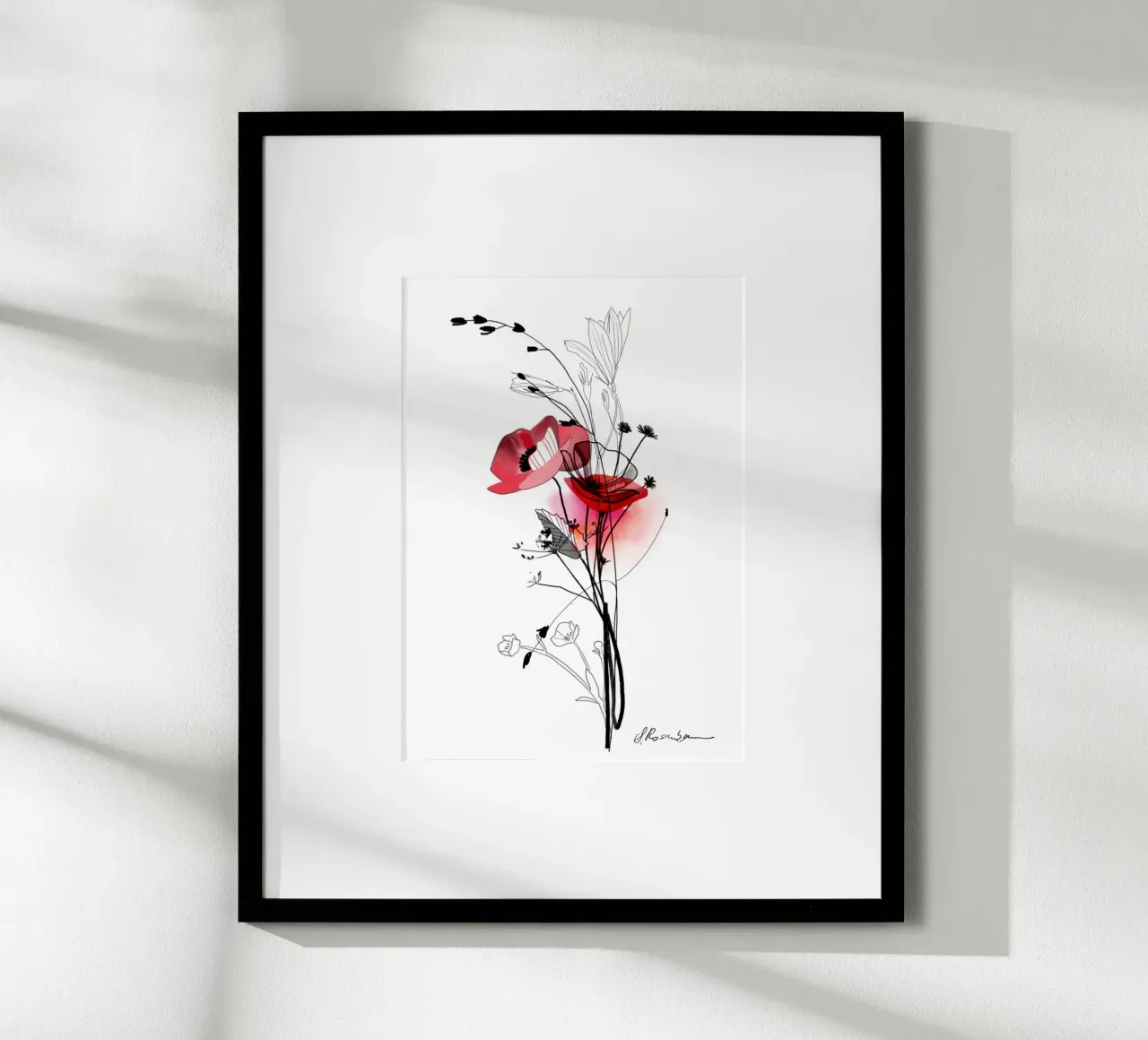Mohn carta hahnemühle da SaraRosenbaum