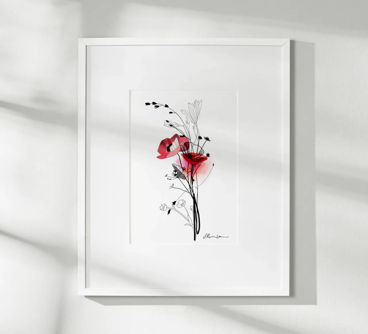 Mohn carta hahnemühle da SaraRosenbaum