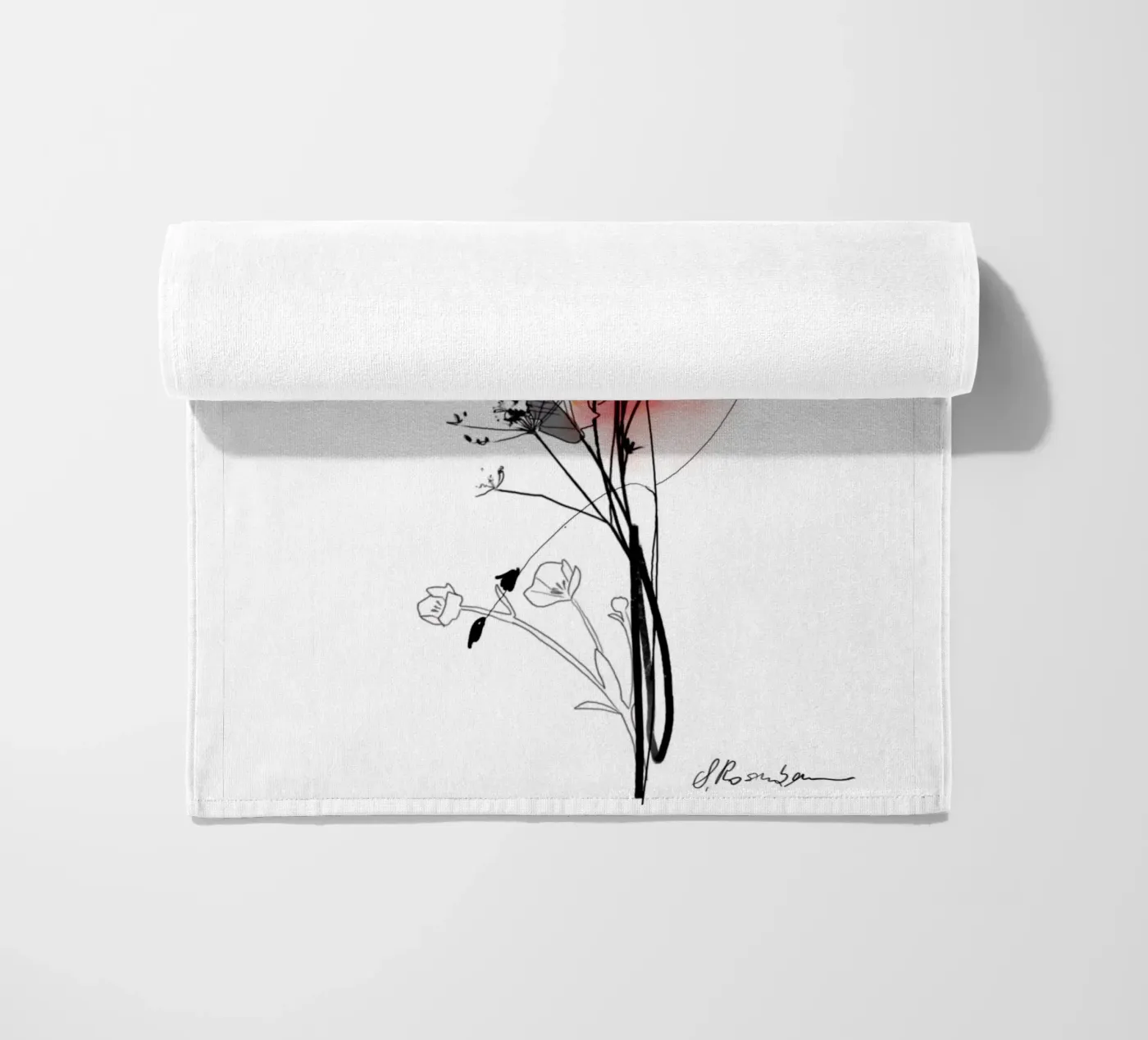 Mohn strandhanddoek van SaraRosenbaum