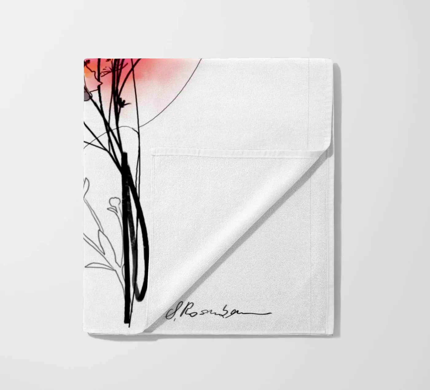Mohn strandhanddoek van SaraRosenbaum